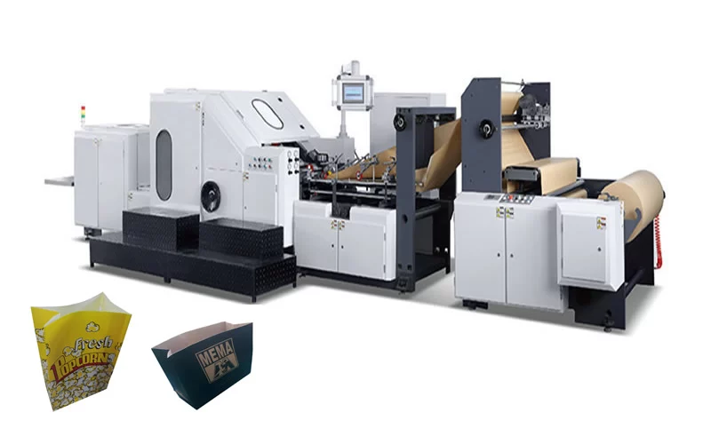ADB Adjustable Roll Square Bottom Paper Bag Making Machine with Window